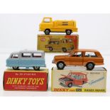 Dinky: A collection of three boxed Dinky Toys vehicles to comprise: Atlas Autobus, two-tone blue and