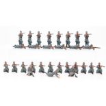 Britains: A collection of assorted Britains, Armies of the World, French Infantry Firing,