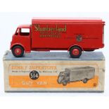 Dinky: A boxed Dinky Supertoys, Guy Van, Slumberland Spring Interior Mattresses, 514, red livery,