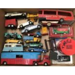 Diecast: A collection of unboxed and assorted Dinky and Corgi diecast vehicles, together with Spot-