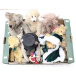 Hermann: A collection of seven assorted Hermann bears to include: Eliza Doolittle European Edition