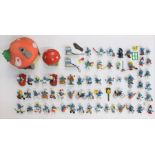 Peyo: A collection of assorted Peyo Smurf figures, approx. 60, including: Musician, Sporty,