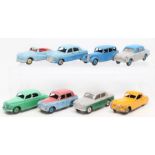 Dinky: A collection of eight unboxed, playworn, Dinky Toys vehicles to comprise: Singer Gazelle 168;