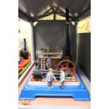 Live Steam: A working Live Steam diorama of working engines and accessories, mainly comprising Mamod
