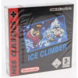 Nintendo: A boxed and sealed, Game Boy Advance, NES Classics, Ice Climber, with red Nintendo seal