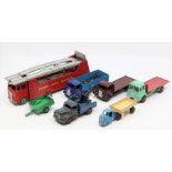 Dinky: A collection of seven unboxed, playworn, Dinky Toys vehicles, to comprise: Guy (2); Dinky