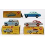 Dinky: A collection of three boxed Dinky Toys to comprise: A.C. Aceca Coupe, 167, two-tone grey