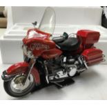 Franklin Mint: A boxed, Harley Davidson Electra-Glide Christmas Edition. Made by Franklin Mint. In