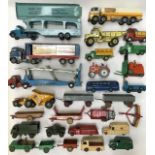 Diecast: A collection of assorted diecast vehicles to include Dinky Bedford Pullmore Transporter,