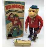 Alps: An Alps, Japan, battery operated, Frankie the Roller Skating Monkey, working, original damaged