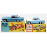 Corgi: A boxed Corgi Toys, Ghia L.6.4 with Chrysler Engine, 241, metallic blue body, small paint