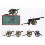 Britains: A boxed Britains, Royal Artillery Gun, No. 1201, original box; together with three unboxed