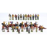 Britains: A collection of thirty-three Britains figures, Types of the Wild West, Cowboys,