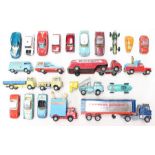 Corgi: A collection of assorted Corgi Toys playworn vehicles, to include various examples of cars