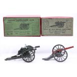 Britains: A boxed Britains, Royal Artillery Gun, No. 1201, complete within original box; together