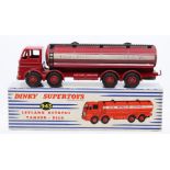 Dinky: A boxed Dinky Supertoys, Leyland Octopus Tanker, Esso Petroleum, 943, red livery, lettering