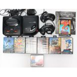 Sega: A collection of assorted Sega items to comprise: Megadrive 2 Console, Mega CD 2 Console,
