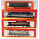 Hornby: A collection of four boxed OO gauge diesel locomotives to comprise: EWS Bo-Bo Electric Class