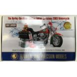 Franklin Mint: A boxed, Harley Davidson Christmas 2003 limited edition 1:10 scale model by