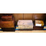 Various of 19th/20th century boxes and caskets. (7)