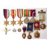 WW2 British Medals comprising of 1939-45 Star, Africa Star with 1st Army clasp, Italy Star,