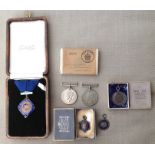 WW2 British War Medal and Defence Medal complete without ribbons in box of issue to Mr HEP Cullum (
