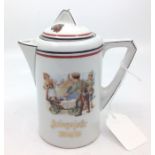 WW1 Imperial German Patriotic Cream Jug decorated Kriegsjahr 1914/15. Height 135mm, base 72mm. Maker