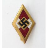 WW2 Third Reich Hitlerjugend Ehrenzeichen Hitler Youth Honour badge. No makers markings.
