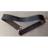 WW2 Third Reich Belt leather size approx 85, marked RZM and JV Ausfg 2 and L2-70.