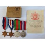 WW2 British Army Medal Group to a Mr G Flynn, comprising of 1939-45 Star, France & Germany Star,