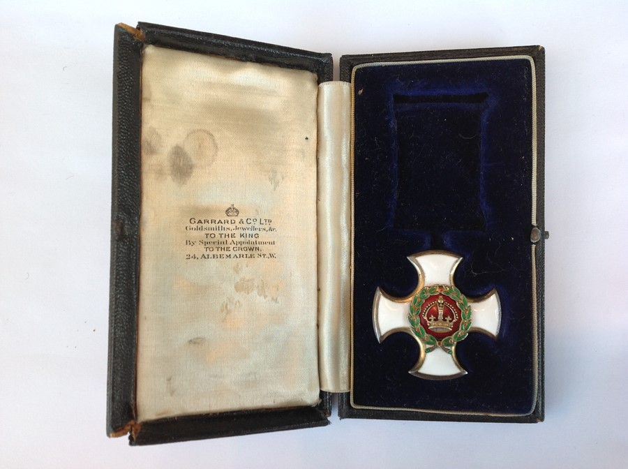 Victorian British DSO in case of issue. Medal has no suspension or ribbon. Chips to enamel to