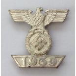 WW2 Third Reich Wiederholungsspange 1939 zum Eisernen Kreuz 2. Klasse 1914. 1939 Bar to the Iron