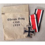 REPRODUCTION WW2 Third Reich Iron Cross 2nd Class 1939 by Floch. Ring marked "333". Complete with