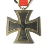 WW2 Third Reich Eisernes Kreuz 2. Klasse 1939. Iron Cross 2nd class 1939. Complete with ribbon. "76"