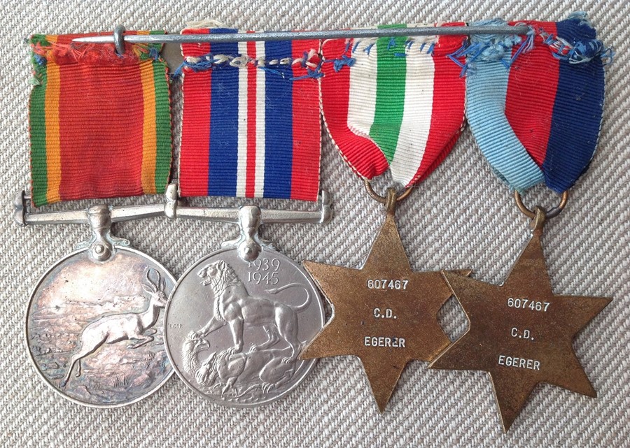 WW1 / WW2 British / South African Medal group comprising of 1939-45 Star, Italy Star, War Medal - Image 5 of 5