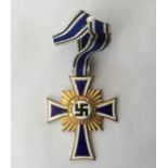 WW2 Third Reich Ehrenkreuz der Deutsche Mutter Erste Stufe - Mother's Cross 1st Class (Gold).