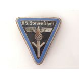 WW2 Third Reich NS Frauenschaft membership badge. Maker marked RZM M1/72.