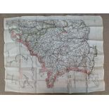 WW2 British RAF Silk Escape Map 9C (a)  / 9U/R France & Germany. Unissued condition.