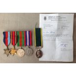 WW2 British Medal group to 908538 Gnr SJ Black, Royal Artillery comprising of 1939-45 Star, Burma