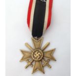 WW2 Third Reich Kriegsverdienstkreuz 2. Klasse mit Schwertern - War Merit Cross 2nd Class  with