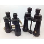 WW2 British Binoculars Prism No5 MK5 x 7. OS 419 MA. Maker marked and dated 1944. Complete with web