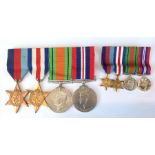 WW2 British Medal Group with matching miniatures set comprising of 1939-45 Star, France & Germany