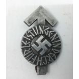 WW2 Third Reich Hitler Jugend Sports badge. Serial number to reverse 70007. Maker marked RZM M1/36