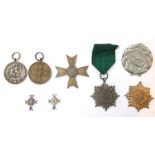 WW2 Third Reich awards collection: Kriegsverdienstmedaille - War Merit Medal, no ribbon, no makers