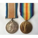 WW1 British War Medal and Victory Medal to 24420 Pte H Speechley, Suffolk Regiment. Complete with