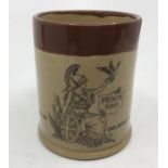 WW1 British Peace 1919 Ripley Celebrations Mug. Transfer printed image of Britannia and Dove of