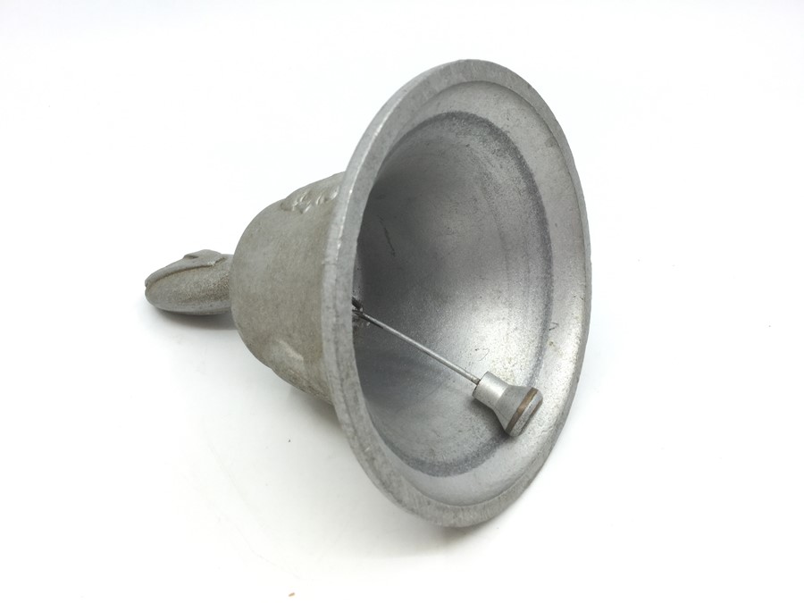 WW2 British RAF Benevolent Fund Victory Bell. Cast in metal from German aircraft shot down over - Image 4 of 4