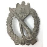 WW2 Third Reich Infanterie Sturmabzeichen in Silber - Infantry Assault Badge in  Silver. Unmarked