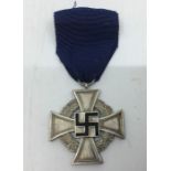 WW2 Third Reich Treue Dienst Ehrenzeichen, 25 Jahre - Faithful Service Award, 25  years. Complete