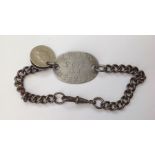 WW1 British Royal Artillery Identity Bracelet to 2675 W Ford, CE, B288 RFA. With a French and